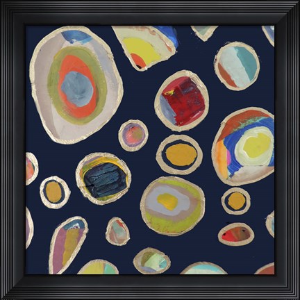 Framed Les Cailloux Carre Print