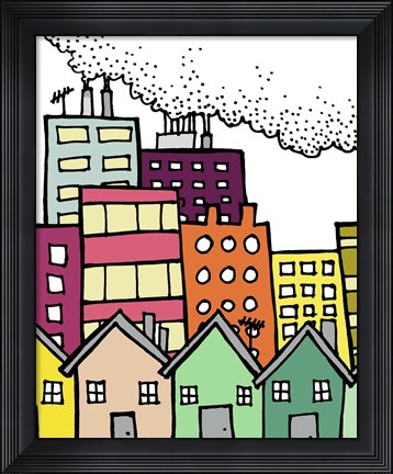 Framed Dirty City Print