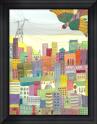 Framed Ma Ville Print