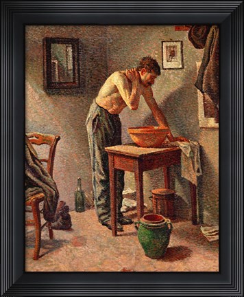 Framed Man Washing Himself, 1886 Print