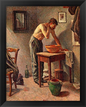 Framed Man Washing Himself, 1886 Print