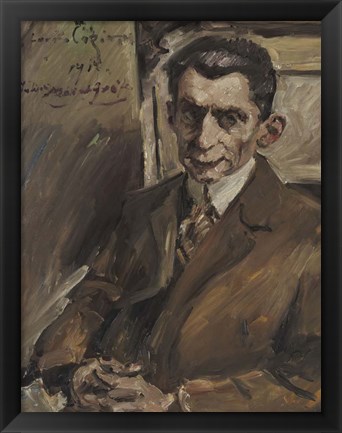 Framed Portrait Of Julius Meier-Graefe, 1914 Print