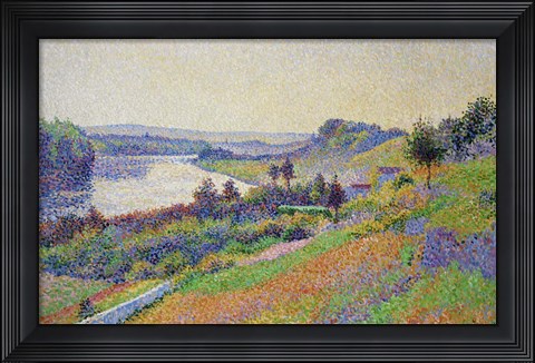 Framed Seine At Herblay, 1890 Print