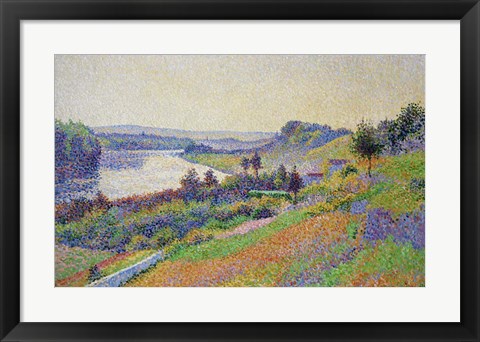 Framed Seine At Herblay, 1890 Print