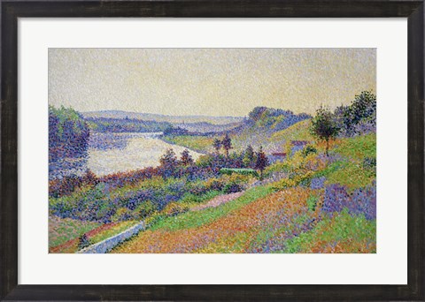 Framed Seine At Herblay, 1890 Print