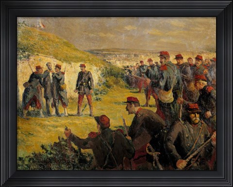 Framed Death Of Eugene Varlin Executed By The People Of Versailles On May 28, 1871 Print