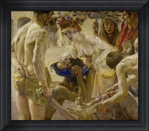 Framed Salome And The Head Of Saint John The Baptist Print