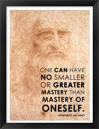 Framed Mastery of Oneself Print