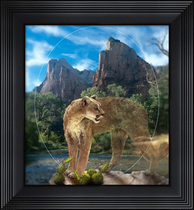 Framed Lion Of Zion Print