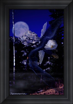 Framed Moonlight Prey Print