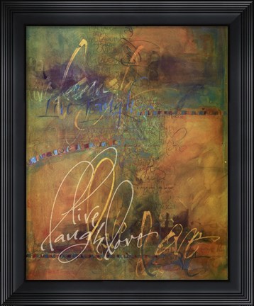 Framed Live Laugh Love Print