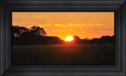 Framed Shades Of Nature Sunset Print