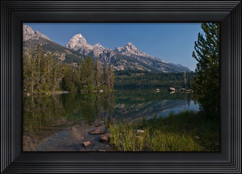 Framed Tetons Tagert Lake Print