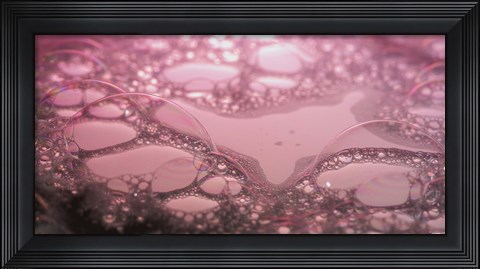 Framed Water Reflecting Purple Print