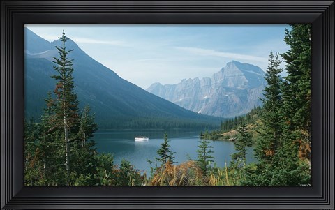 Framed Mountain River Escape Print