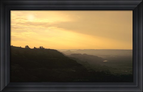 Framed Theodore Roosevelt National Park Sunset 53 Print
