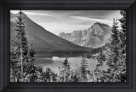 Framed Mountains Through Trees Print