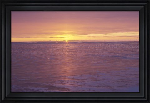 Framed Lake Superior Sunset 31 Print