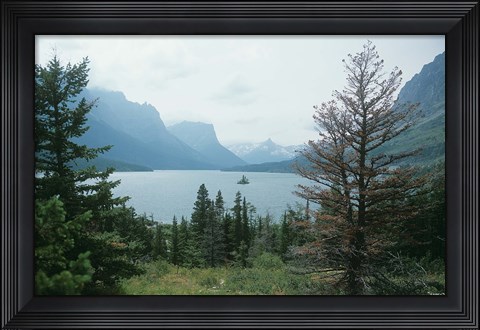 Framed Glacier National Park  Lake 14 Print