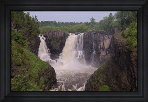 Framed North Shore Rocky Waterfalls I Print