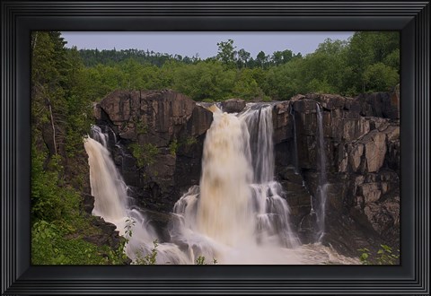 Framed North Shore Rocky Waterfalls II Print
