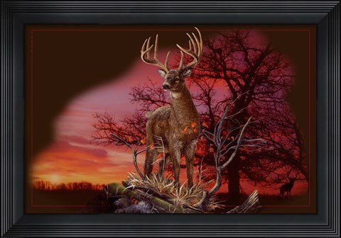 Framed Red Autumn Print