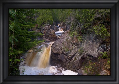 Framed North Shore Waterfall Rapids Print
