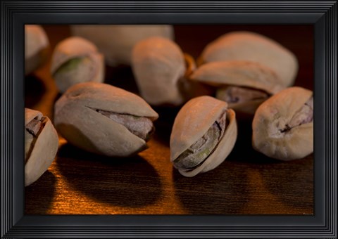Framed Pistachios Closeup Print