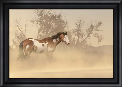 Framed Misty River Horse Print