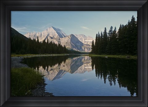Framed White Mountain Reflection Print