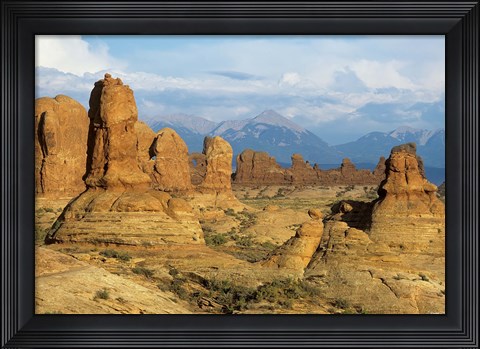 Framed Rocky Landscape And Mountains 1 Print