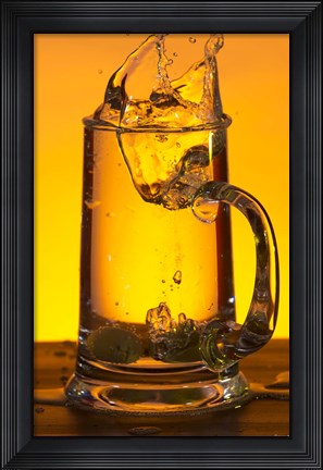 Framed Glass Mug On Bar Print