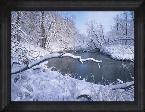Framed Buffalo River Snow 41 Print