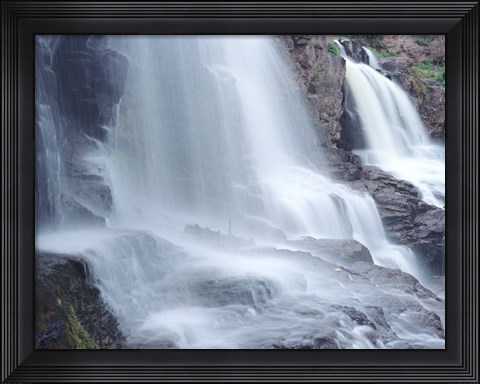 Framed Lake Superior Waterfall 8 Print