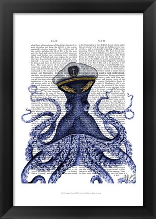 Framed Captain Octopus Print