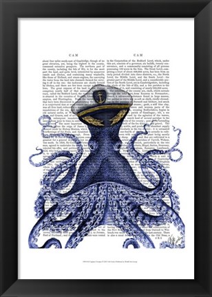 Framed Captain Octopus Print