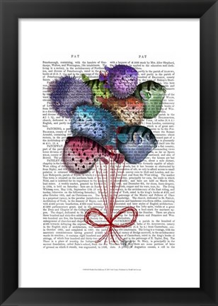 Framed Puffer Fish Balloons Print