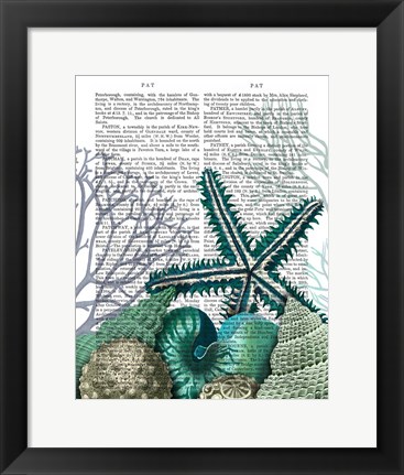 Framed Starfish Under the Sea Print