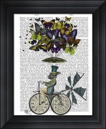 Framed Time Flies Rabbit Print