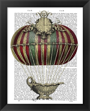 Framed Baroque Fantasy Balloon 3 Print