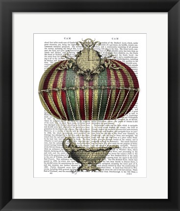 Framed Baroque Fantasy Balloon 3 Print