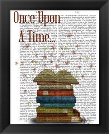 Framed Once Upon A Time Books Print