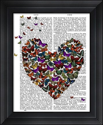 Framed Butterfly Heart Print