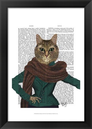 Framed Feline Fashionista Print