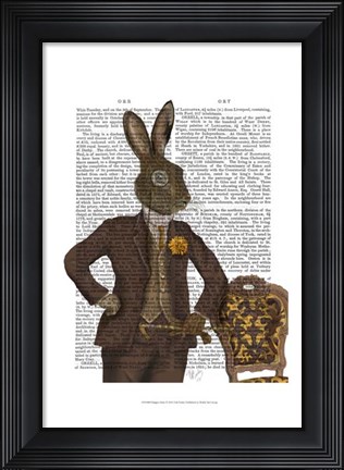 Framed Dapper Hare Print