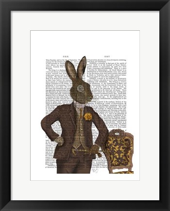 Framed Dapper Hare Print