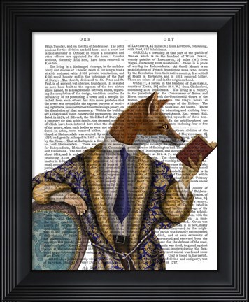 Framed Book Reader Fox Print