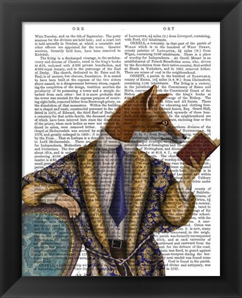 Framed Book Reader Fox Print