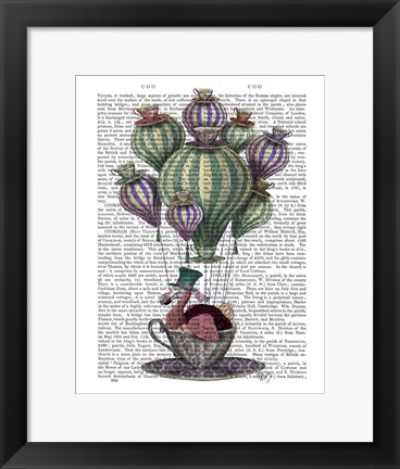 Framed Dodo in Teacup Print