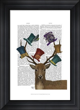 Framed Hat Collector Deer Print